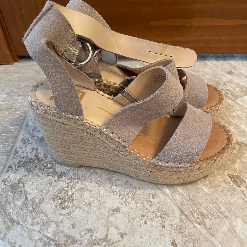 Women's Suede Wedge Sandals